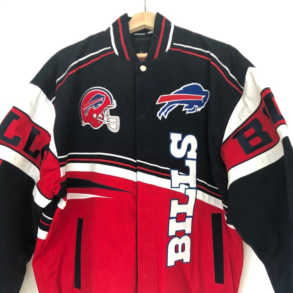 NFL BUFFALO BILLS BUTTON UP BOMBER JACKET